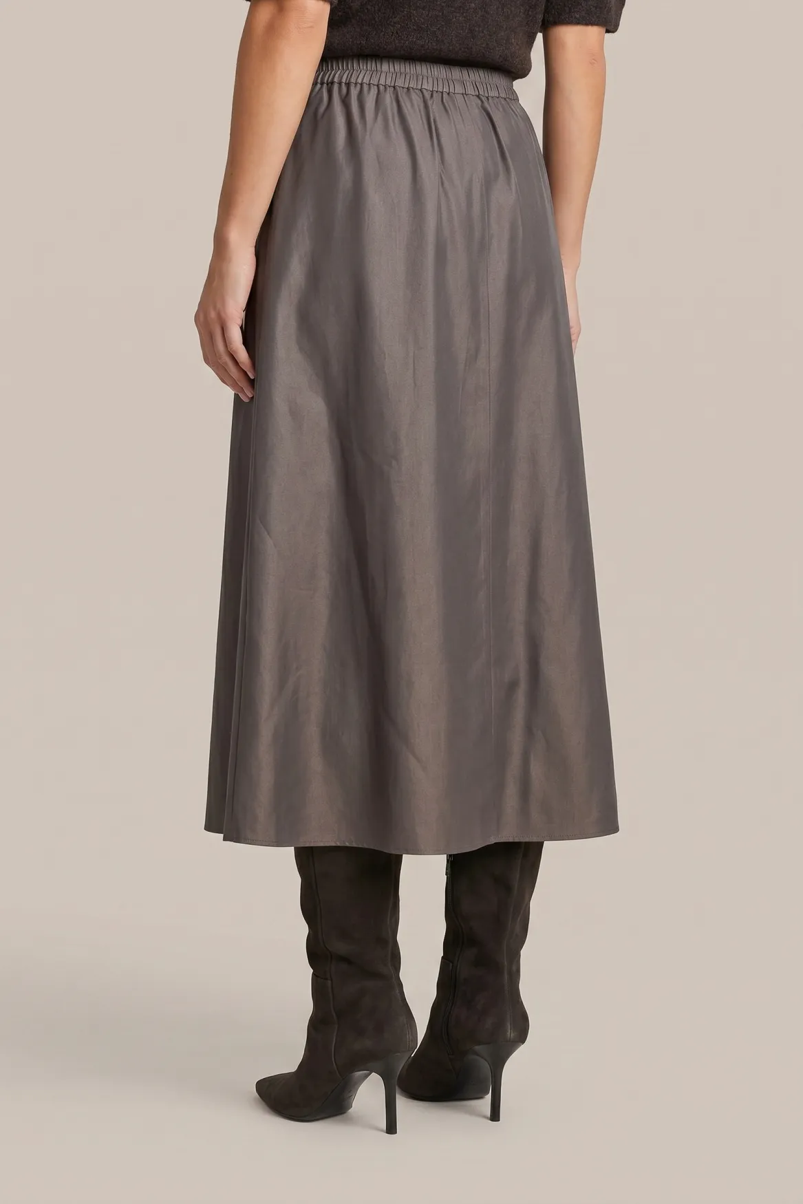 G-maxx Catriona Skirt Dark Earth, donkerbruine damesrok
